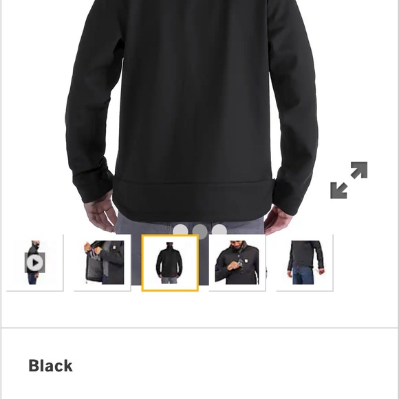 Men’s Carhartt Rain Defender Midweight Softshell Hooded Jacket - Picture 4 of 8